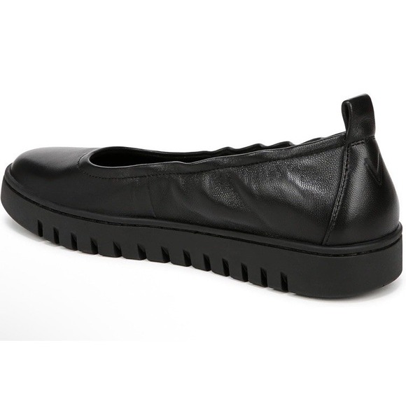 Vionic Womens Uptown Ballet Slip-ons Black Leather 13 Medium Supportive New - Picture 4 of 6